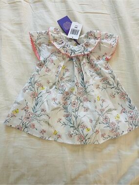 Tartine et Chocolat Floral Ruffle Baby Dress